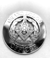 Masonic Grand Lodge Officer Chrome Emblem picture