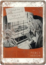 1936 Pierce-Arrow Vintage Automobile Ad Retro Look Metal Sign AM8873 picture