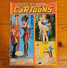 POPULAR CARTOONS Jan 1977 Vintage Adult Gag Magazine BILL WARD Art PUSSYCAT picture
