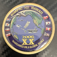 RIMPAC Hawaii 2006 Challenge Coin “Wargames on a Global Scale” Militaria picture