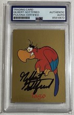 GILBERT GOTTFRIED Signed 1993 Skybox Aladdin Jago Card AUTO PSA/DNA Autograph picture