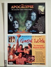 APOCALYPSE/ GOOD LUCK/ ALANIS MORISSETTE JAGGED LITTLE P 1997 VTG LASERDISC AD picture