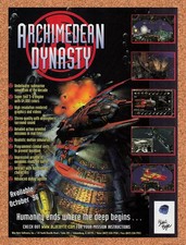 1996 Archimedean Dynasty PC Original Advertisement / Retro Promo v2 picture
