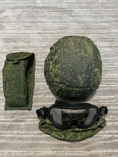 Russian Army Helmet 6B47 Ratnik Size 2 ORIGINAL ISSUE + 6B50 Goggles w/ Pouch picture