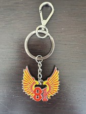 SUPPORT RED&WHITE BRM HAMC 81MC NOMADS METAL  key ring HELLS ANGELS BRM KEY RING picture