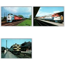 Lot of 3 Vintage Train Locomotive Postcards Preamble Express Ameri 7f6c3 4540 picture