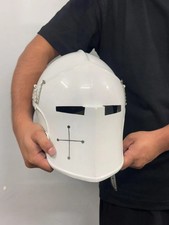 Artisan Wearable White Steel Templar Helmet, Medieval Crusader Knight Armor for  picture