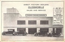 Advertising PC Oldsmobile Direct Factory Dealer Baltimore Maryland early 1900s picture