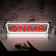 On Air Neon Sign Red Cool Desk Led Light Sign for Studio,Bedroom,Game Room Decor picture
