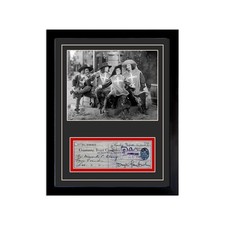 Douglas Fairbanks Reproduction Signed Cancelled Check  Framed Display picture
