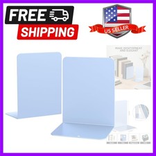 Elegant Metal Bookends - 2-Piece Set for Stylish Home and Office Organization picture