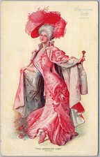 American Lady Corsets Edwardian Fashion Joske Bros Co Advertising Postcard H87 picture
