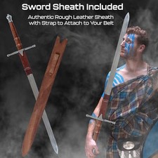 William Wallace Double-Edged Blade Sword From Braveheart Replica with picture