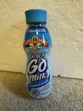 ULTRA RARE Land O Lakes Milk Bottle With Indian Grip N Go Milk 12oz Empty picture