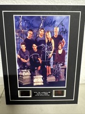 BUFFY The Vampire Slayer 5x7 Autographed By Cast COA Two Film Frames Included picture