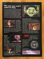 Stonekeep PC CD-ROM 1995 Vintage Print Ad/Poster Authentic Big Box Game Art RARE picture