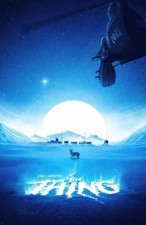The Thing Sunset Ice Dog John Carpenter Alien Horror Movie Poster Print Wall Art picture