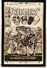 Avengers #60 by John Buscema 11x17 FRAMED Original Art Print Marvel Comics Poste picture