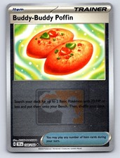 Buddy-Buddy Poffin 144/162 League & Championship Cards Pokemon Reverse Holo NM picture