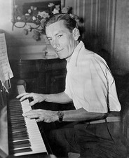 Hoagy Carmichael the film actor is shown here at the piano 1940 Old Photo picture
