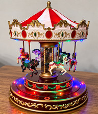 Vintage Musical Carousel – Lights & Music Work/ Mr. Christmas Gold Label 2009 picture