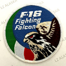 ITALIAN AIR FORCE F-16 FIGHTING FALCON FLAG SWIRL PATCH FN2 picture