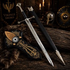 LOTR Narsil Anduril Sword Fantasy Beautiful Wall decor Battle Gift Premium Plaqu picture