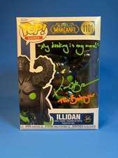Funko Pop Illidan 1101 CHASE World of Warcraft WoW Signed Auto Autograph Rare picture