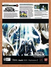 2002 Dot Hack Outbreak Part 3 PS2 Original Advertisement / Retro Promo v1 picture