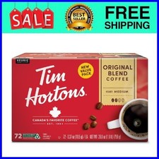 Tim Hortons Original Blend Medium Roast K-Cup Pods 72 Ct Ships from USA picture