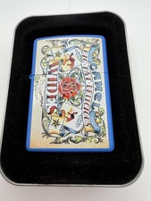 Vintage 2006 Camel Wides Light Blue Matte Zippo Lighter NEW RJ Reynolds B22 picture