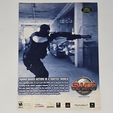 Swat Global Strike Team Xbox PlayStation 2 PS2 Hostile Print Ad/Poster picture