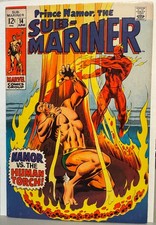 Sub-Mariner #14 (VG) KEY First S.A. Toro (Human Torch protege), Marvel 1969 picture