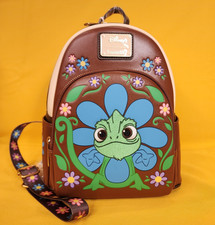Loungefly Disney Princess Tangled Pascal Flower Face Daisy Mini Backpack NEW picture