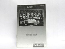 JEOPARDY DELUXE Manual, no game SNES SUPER NINTENDO   picture
