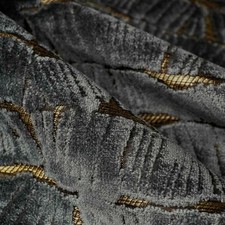 S. Harris Modern Contemporary Cut Velvet Fabric- Maji / Smoke 2.40 yds 4320904 picture