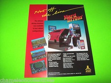 Atari HARD DRIVIN Original 1988 Video Arcade Flyer 1-Sided Vintage Retro Promo picture