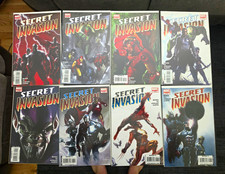 Marvel Secret Invasion #1-8 + Requiem One-Shot Comic Book Lot Bendis Yu picture