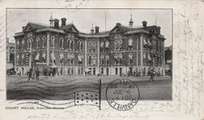 Danville Illinois historic third Vermilion County Courthouse Vtg Postcard 21A picture