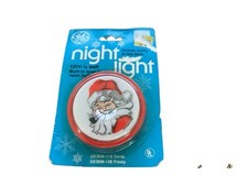 Vintage GE Santa Claus And Frosty Night Lights Christmas 1977 picture