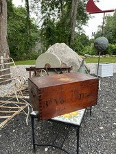 Old Mystic Connecticut Antique 1800s Voting Pine BALLOT BOX Primitive Political picture