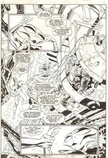 Solar Man of the Atom #58 page 6 Semi-Splash Original Art Valiant Acclaim Comics picture