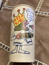 PIZZA KING Wax Paper Cup Drive In Diner Hamburger Pizza Stand Restaurant picture