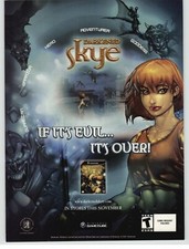Darkened Skye Gamecube 2002 Original Print Ad/Poster Official JOE MADUREIRA Art picture