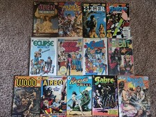 Lot Of 12 Eclipse Comics. Classic Vintage. Independent Comics picture