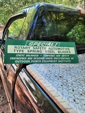 Vintage O.P.E.I. outdoor power equipment Institute Automotive Spring blades sign picture