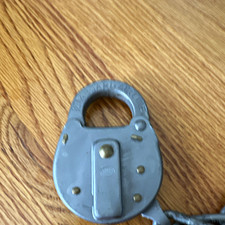 Seaboard Air Line Railroad Padlock w/ Chain SV197 Made in USA picture