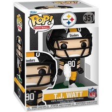 Funko POP T.J. Watt Pittsburgh Steelers 2026 NFL Figure 351 + Protector picture