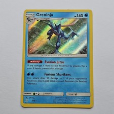 Pokémon Greninja Holo Card 9/18 2019 English TCG picture