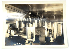 1938 U.S.S. Concord Carpenter Shop Photo – Naval Ship Interior Machinery picture